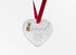 Airedale Terrier Walk Beside Us Ceramic Heart
